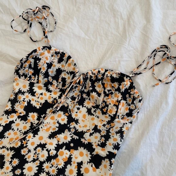 Realisation Par The Devon Dress In Flower Power Sz S 100% Silk - Picture 2 of 5